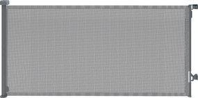 PawHut Barreira de Segurança para Cães Retrátil Extensível até 180 cm de Largura para Escadas e Portas Cinzento | Aosom Portugal