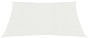 Para-sol estilo vela 160 g/m² 2,5x3 m PEAD branco