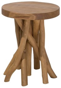 Mesa de apoio em teca MERRITT Beliani