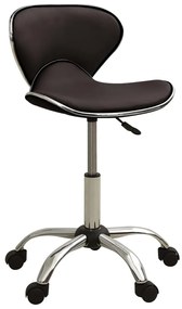 vidaXL Cadeira de escritório couro artificial castanho