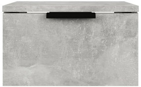 Mesas de cabeceira parede 2 pcs 34x30x20 cm cinza cimento