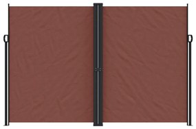 Toldo lateral retrátil 220x1200 cm castanho