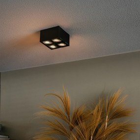 Projetores de design preto 4 luzes - Qubo Honey