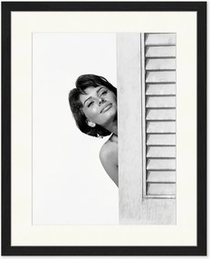 Fotografia emoldurada artesanal Sophia Loren