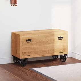 vidaXL Sapateira 86x35x55 cm madeira de mangueira maciça