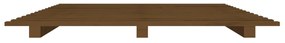 Estrutura de cama 90x200cm madeira de pinho maciça castanho mel