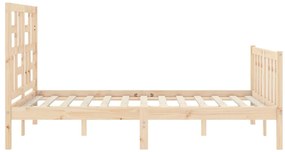 Cama sem colchão 120x200 cm madeira de pinho maciça