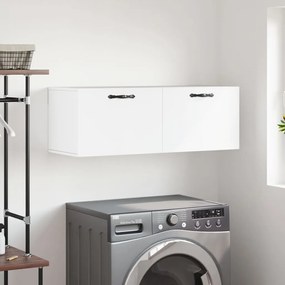 vidaXL Armário parede 100x36,5x35 cm derivados de madeira branco