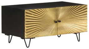 Mesa de centro 90x50x45 cm madeira de mangueira maciça