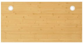 vidaXL Tampo de secretária 100x50x4 cm bambu