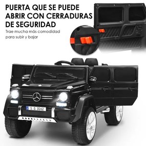 Carro Elétrico 12V para Crianças Mercedes Benz Maybach 3-8 Anos de Idade com Controlo Parental 2 Portas Preto