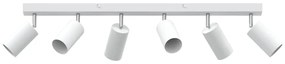 Spotlight de Teto 6 Direções Ajustáveis Branco GU10