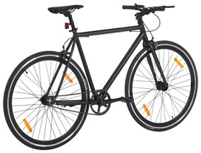 Bicicleta de mudanças fixas 700c 51 cm preto