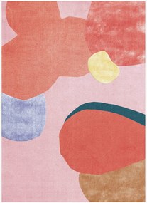 Tapete em lã artesanal de pelo comprido Secret Garden