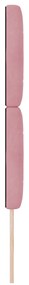 Cabeceira vidaXL Cristal Botão Tufted Rosa 80 cm Veludo, Cabeceira vid