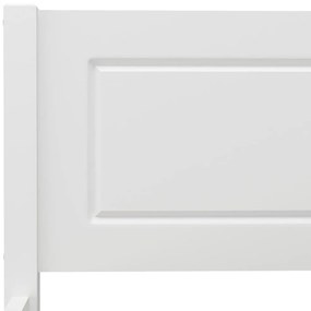 Estrutura de cama em pinho maciço 180x200 cm branco