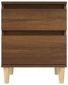Mesa de cabeceira 40x35x50 cm cor carvalho castanho