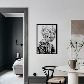 Acessório Decorativo em Metal Arakan – Preto – 42 x 62 cm