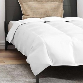 Edredão com travesseiro 2 pcs Branco 135 x 200 cm Penugem