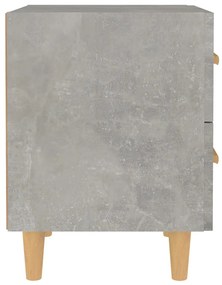 Mesas de cabeceira 2 pcs 40x35x47,5 cm cinzento cimento