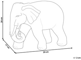 Figura decorativa cor de latão 26 cm MAIDI Beliani