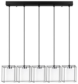 Candeeiro de Teto Swank – Preto – 85 cm de Diâmetro