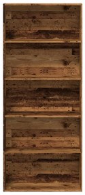 Estante 80x30x189 cm derivados de madeira madeira velha
