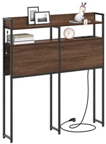 Cabeceira de armazenamento Carvalho castanho 75 cm