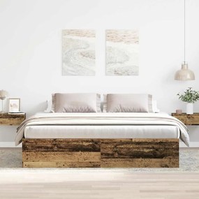 vidaXL Estrutura de cama sem colchão 200x200cm derivados de madeira