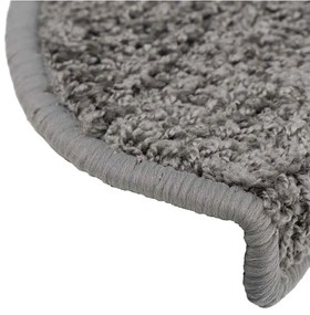Tapetes de escada 20 pcs 65x21x4 cm cinzento
