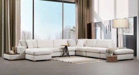 Sofá de Canto Loop - Branco - 374 x 428 x 85 cm