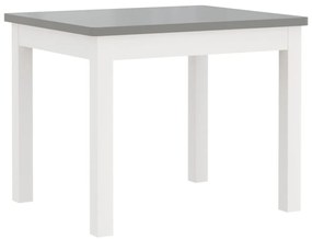 3 pcs conjunto mesa e cadeiras infantil MDF branco e cinzento