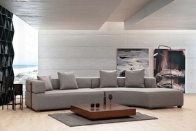 Sofá de Canto Gondol – Cinzento – 180 x 105 cm