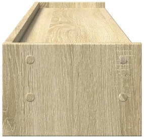 Suporte monitor 100x24x16 cm derivados madeira carvalho sonoma