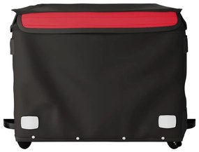 Reboque para bicicleta 45 kg ferro preto e vermelho