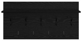 Cabideiro de Parede Carvalho preto 80 x 40 x 12 cm