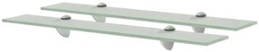 Prateleiras flutuantes 2 pcs vidro 60x20 cm 8 mm