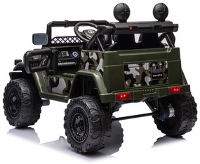 Carro elétrico para crianças TOYOTA FJ CRUISER com tração traseira 12 V, chassis alto, banco largo, suspensão do eixo traseiro, luzes LED, controlo re