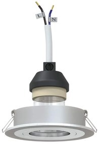 Spotlights Embutidos 6 pcs Redondas GU10 Prata Ø91 mm