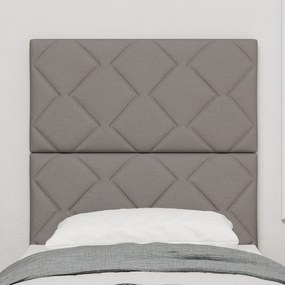 Cabeceira vidaXL Design de Blocos de Diamante Taupe 80 cm Tecido, Cabe