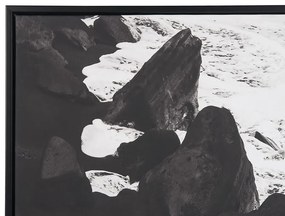 Quadro com motivo marinho em preto e branco 63 x 93 cm SIZIANO Beliani