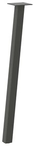 Pés de mesa de console 4 peças antracite 72 cm aço