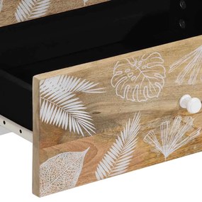 Mesa de cabeceira 50x33x60 cm madeira de mangueira maciça