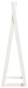 Suporte para roupas 100x45x150 cm madeira pinho maciça branco