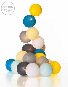 Grinalda Sunny Turquoises - 10 luzes (em linha)