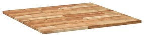 Tampo de mesa quadrado 80x80x2 cm madeira de acácia maciça