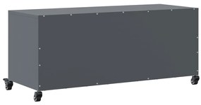 Móvel de TV 100,5x39x43,5 cm aço antracite