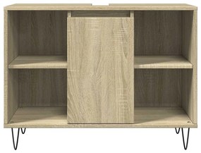 Armário p/ casa banho 80x33x60cm deriv. madeira carvalho sonoma