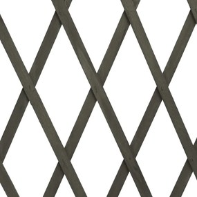 Vedação em treliça para jardim 180x100 cm abeto maciço cinzento