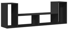 Móveis de TV 2 pcs 75x30x50 cm derivados de madeira preto